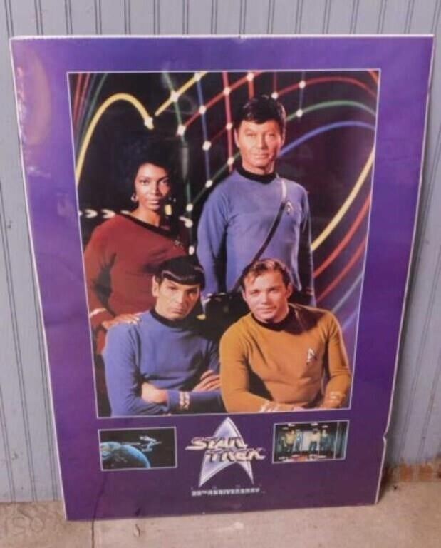 1991 Star Trek poster, sealed, 24" x 36"