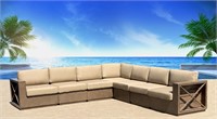 Modern Rustic Sofa Sectional Grouping Set Of 7