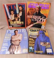 Four 1990's Star Wars magazines