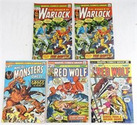 (5) 1970s 20 CENT MARVEL COMIC BOOKS