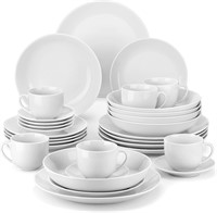 $130  MALACASA 30-Piece Gourmet Porcelain Dinnerwa