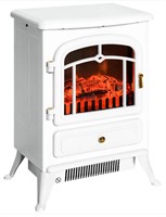 22in Electric Fireplace - White