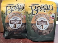 2x155g BEGGIN REAL MEAT VENISION DOG TREAT- 06/24