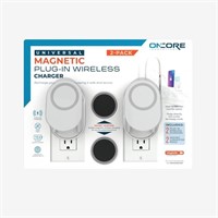 2-PK Magnetic Plug-in Wireless Charger