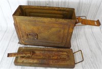 Vintage WWII .30M1 Caliber Ammo Box -Opens/Latches