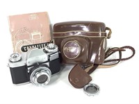Contaflex Zeiss Ikon Camera, Lens, Case, f/ Repair