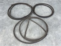 3 pieces of heavy cable