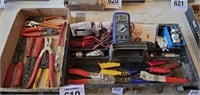 Wire strippers, electric meter, etc.
