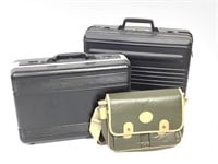 2 Hard Plastic Camera Cases + Nikon Soft Bag