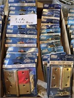 5 lbs sold brass hinges - new