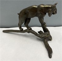 Small Bronze Mountain Lion; Numbered
