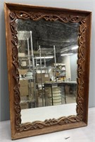 Antique Carved Wood Frame, converted to mirror
