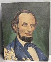 1918 Oil Painting of Abraham Lincoln