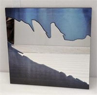 Layered Blue Ice Wall Mirror