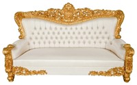 Palatial Grand Carved Sofa Gold