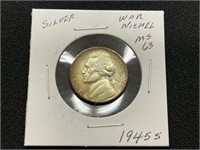 1945S Silver Jefferson War Nickel