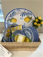 Lemons & Blue Basket