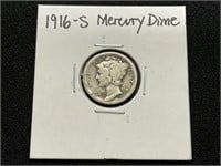 1916S Mercury Dime