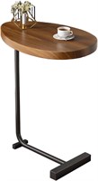 LEVABE C Shaped End Table  Side Table for Sofa and