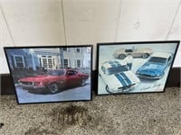 Carroll Shelby and 1969 Mustang framed posters
