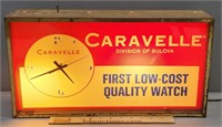 Caravelle Bulova Light Up Clock Advertising