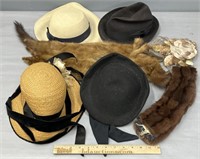 Hats & Stoles Fashion Couture Lot