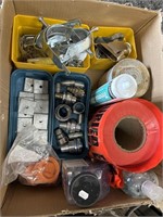 Box Of Fittings, Pvc Cement, Caution Tape Etc