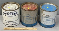 Oyster Tins Advertising Lot Collection