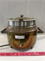 Vintage Copper and  Brass Electric Cooker