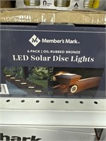 MM LED solar disc lights