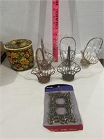 Small Wire Baskets, Older Tin and More