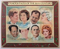 The  JFK Famous Faces of the 20th Century Stamp Se