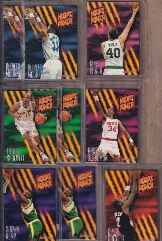 NBA Hoops 1995 Skybox Basketball Lot HOF players a