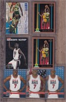 7 Shawn Kemp Basketball Cards Mint Condition Lot