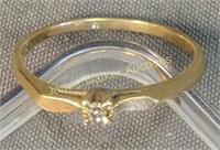 14k Gold Diamond Ring 0.7 Dwt
