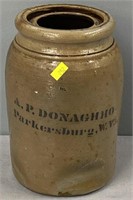 Antique A.P. Donaghho Stoneware Canning Jar