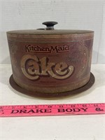 Vintage Kitchen Maid Cake Holder Tin and More