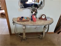 Marble Tables and Wall Mirror