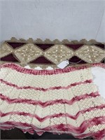 Crocheted Bag and Table Runners