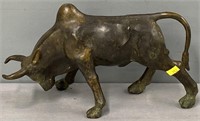 Cast Brass Bull Figure