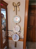 6 Doll Collector Plates on Hangers