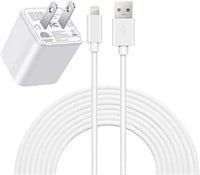 16$-lightning Cable +  USB Wall Plug Charger