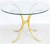 Modern History Glass Top Table 29x42"