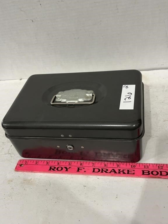 Metal Union Cash Box with Key Inside