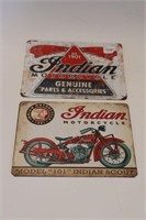 2 NEW INDIAN MOTORCYCLE SST SIGNS