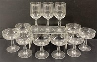 Baccarat Clear Glass Stemware Lot Collection