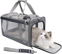 Grey Cat Carrier Bag for Medium Dog/Kitty  Max18lb