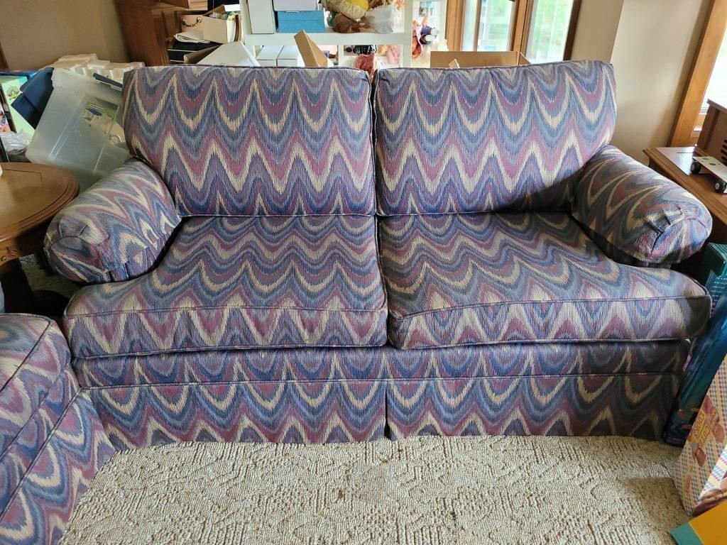 Two small Ethan Allen couches