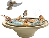 Quackups Solar Bird Bath Bubbler Fountain  Garden