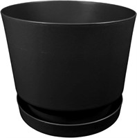14" Elly Dcor Cylinder Planter Pot  Black